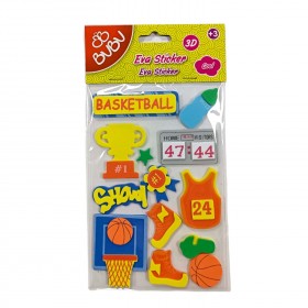 BUBU EVA STICKER 3D BASKETBALL