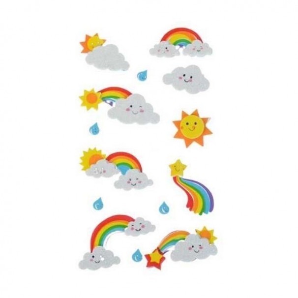 BUBU UNICORN GÖKKUŞAĞIİ STICKER SET