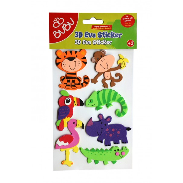 Bu-bu Büyük Keçe Sticker Zebra-maymun