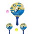 Beach Ball Tahta Raket Iki Adet Raket Bir Adet Top Mevcut.