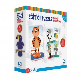 Ca Games Puzzle Neşeli Hayvanlar 36 Parça