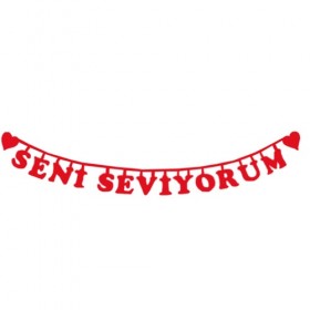 Keçe Kalp Sarkit Seni Seviyorum & İ Love You