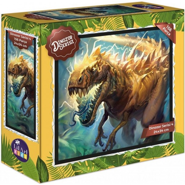 Lilart Dinozor Serisi Puzzle 4 - 154 Parça 24x34 Cm