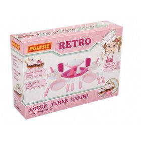 Polesie Retro çocuk Yemek Takımı Oyuncak 23 Parça