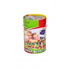 Playwood 60 Parça Renkli Ahşap Bloklar Ony-210 | 8682130992107