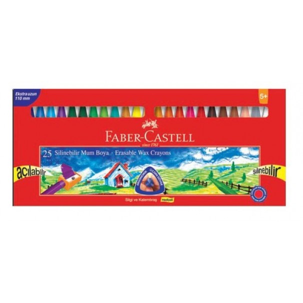 F.c. Pastel Boya 25 Li Wax Crayon Silinebilir