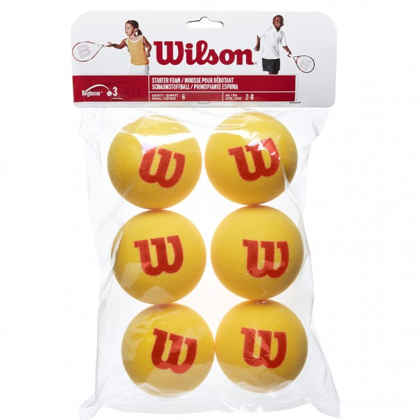 Wilson çocuk Tenis Topu Starter Foam 6lı