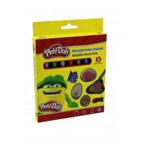 Playdoh Keceli Metalik Dekor Kalemi 6 Li