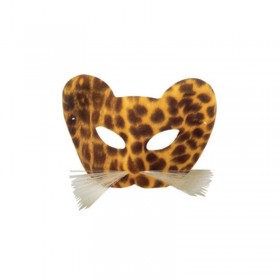 Leopar Kahve Maske