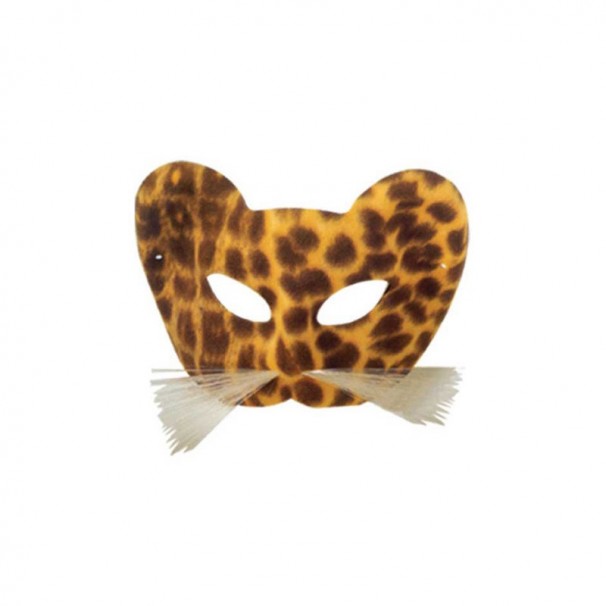 Leopar Kahve Maske