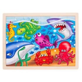 Ahşap Puzzle 40x30 Cm 08 Cm 48 Parça