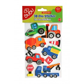 Bubu Eva Sticker3d Küçük Araçlar