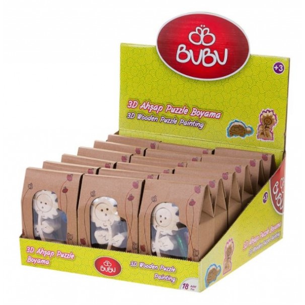 Bubu 3d Ahşap Puzzle 18 Li