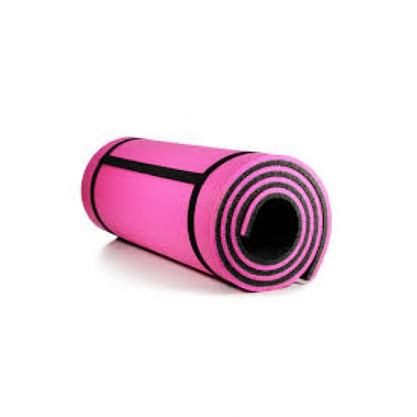 16 MM PİLATES MİNDERİ XPE 60*180 CM PEMBE/SİYAH 