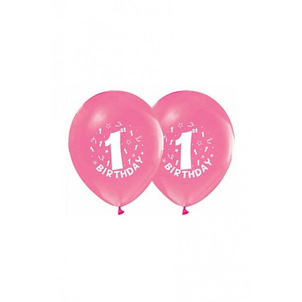 1 Yaş Pembe Balon 50 Adet